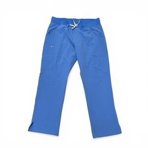 FIGS Kade Cargo Scrub Pants for Women in Ceil Blue Womens Large Petite